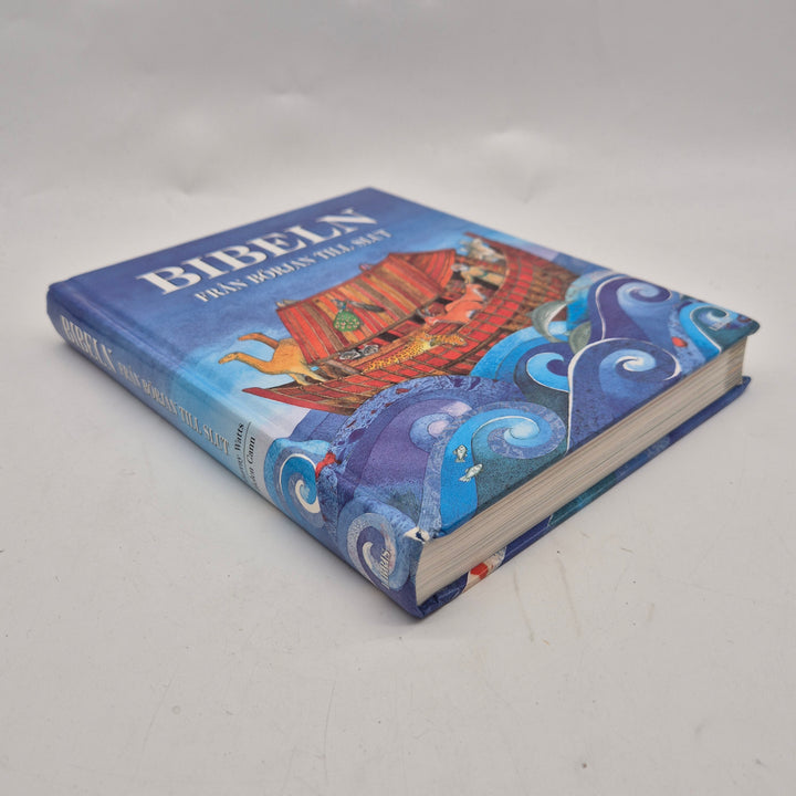 Färgstark illustrerad barnbibel Bibeln från början