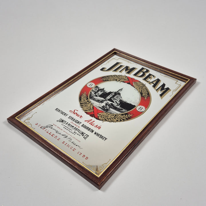 Retro Jim Beam väggtavla i träram