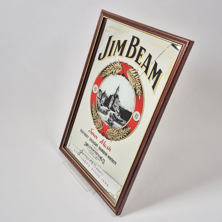 Retro Jim Beam väggtavla i träram