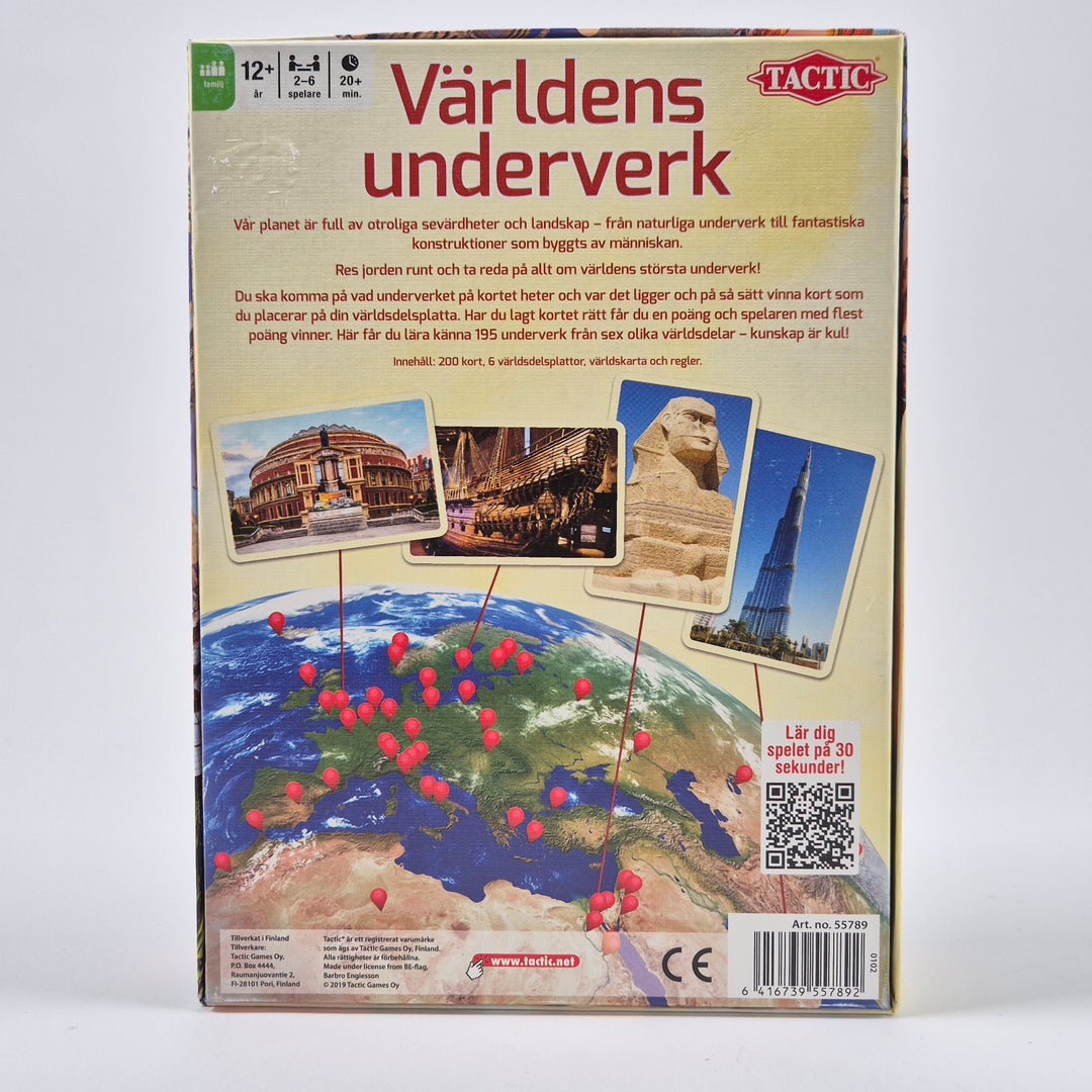 Tactic Världens underverk frågespel familjespel