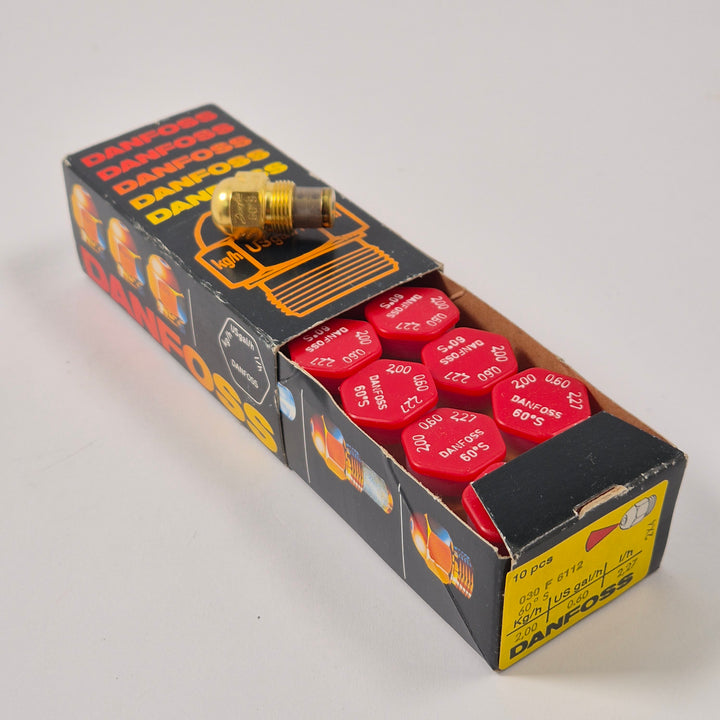 Danfoss oljebrännarmunstycken retro sats begagnad