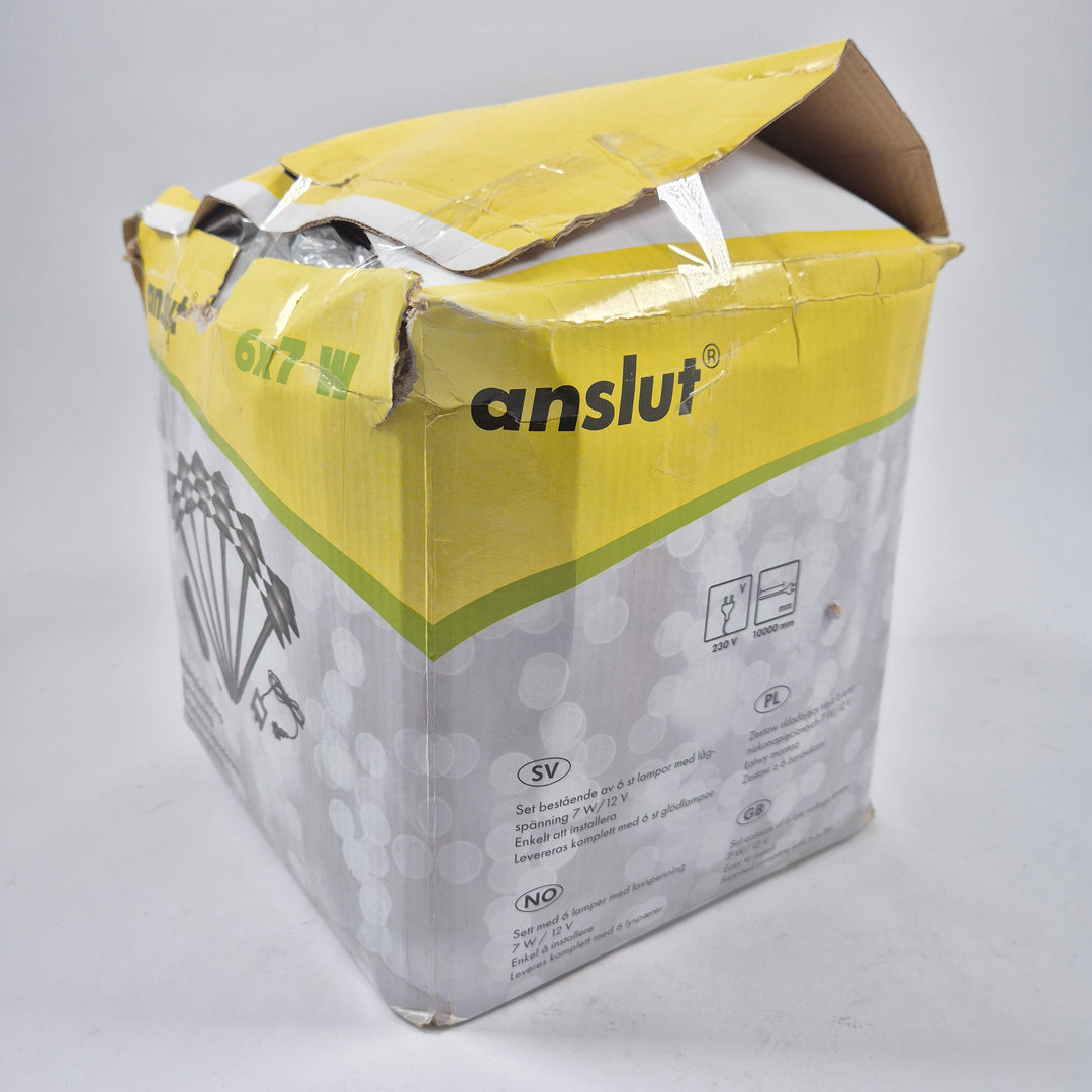 Anslut trädgårdsbelysning set 6 lampor