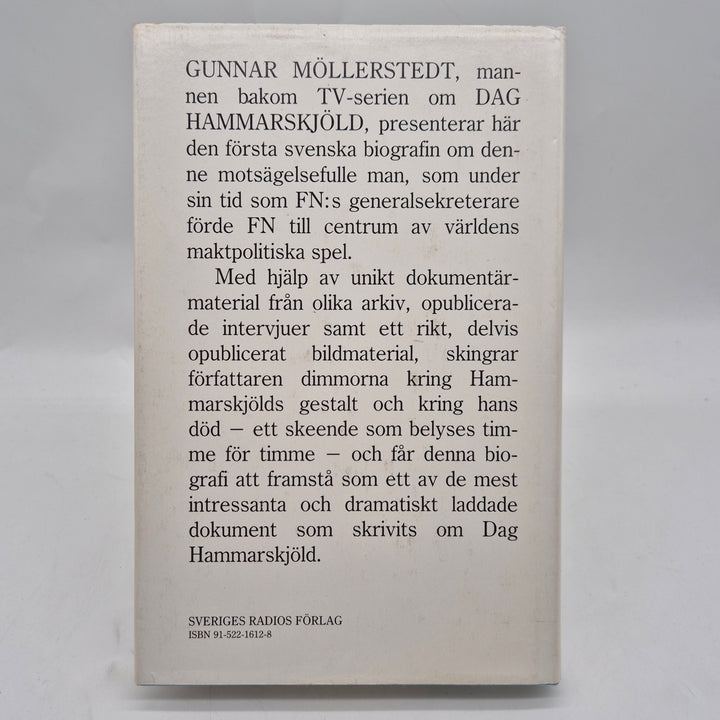 Retro biografi om Dag Hammarskjöld inbunden