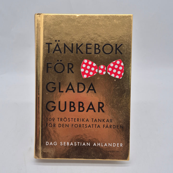 Guldfärgad presentbok Tänkbok för glada gubbar