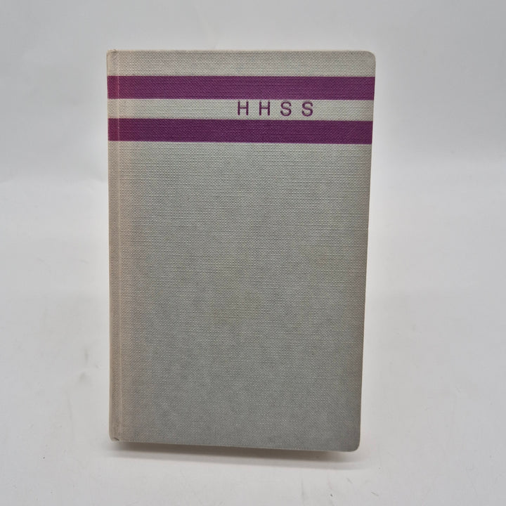 Retro visbok Handelshögskolan lila textilpärm
