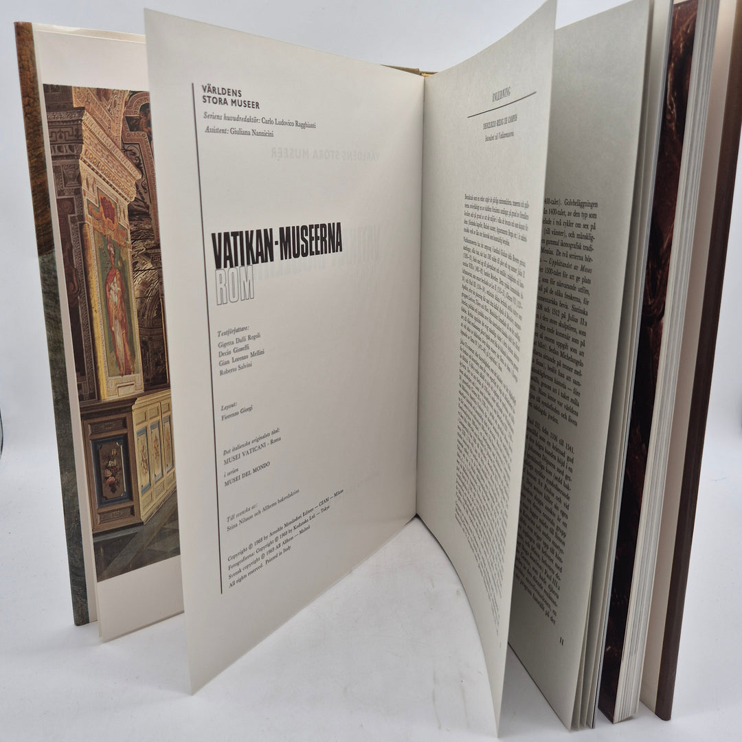 Vatikanmuseerna Rom konstbok retro storformat