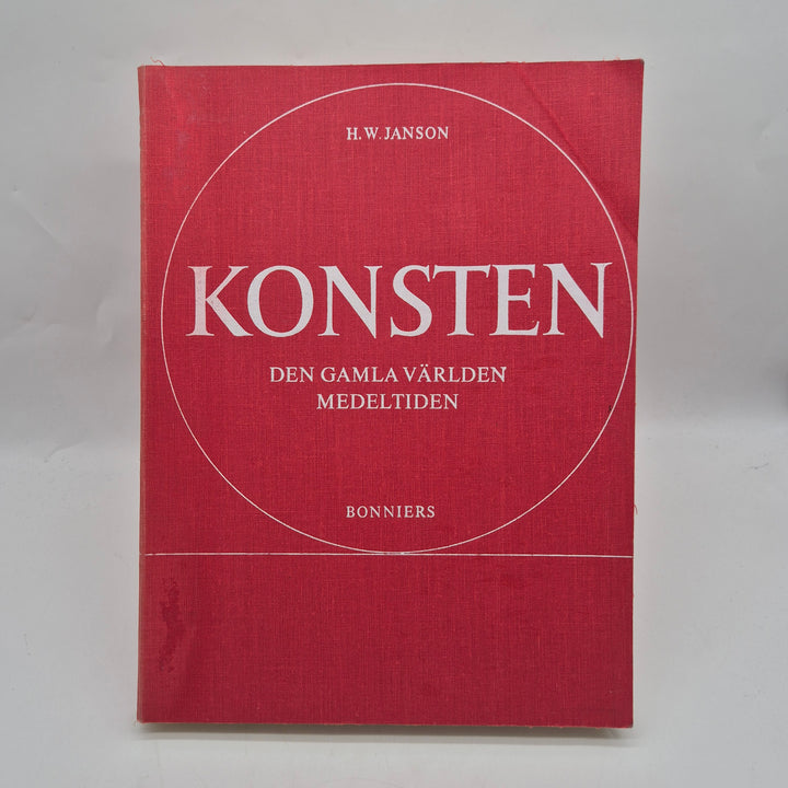 H W Janson konstbok Bonniers röd inbunden