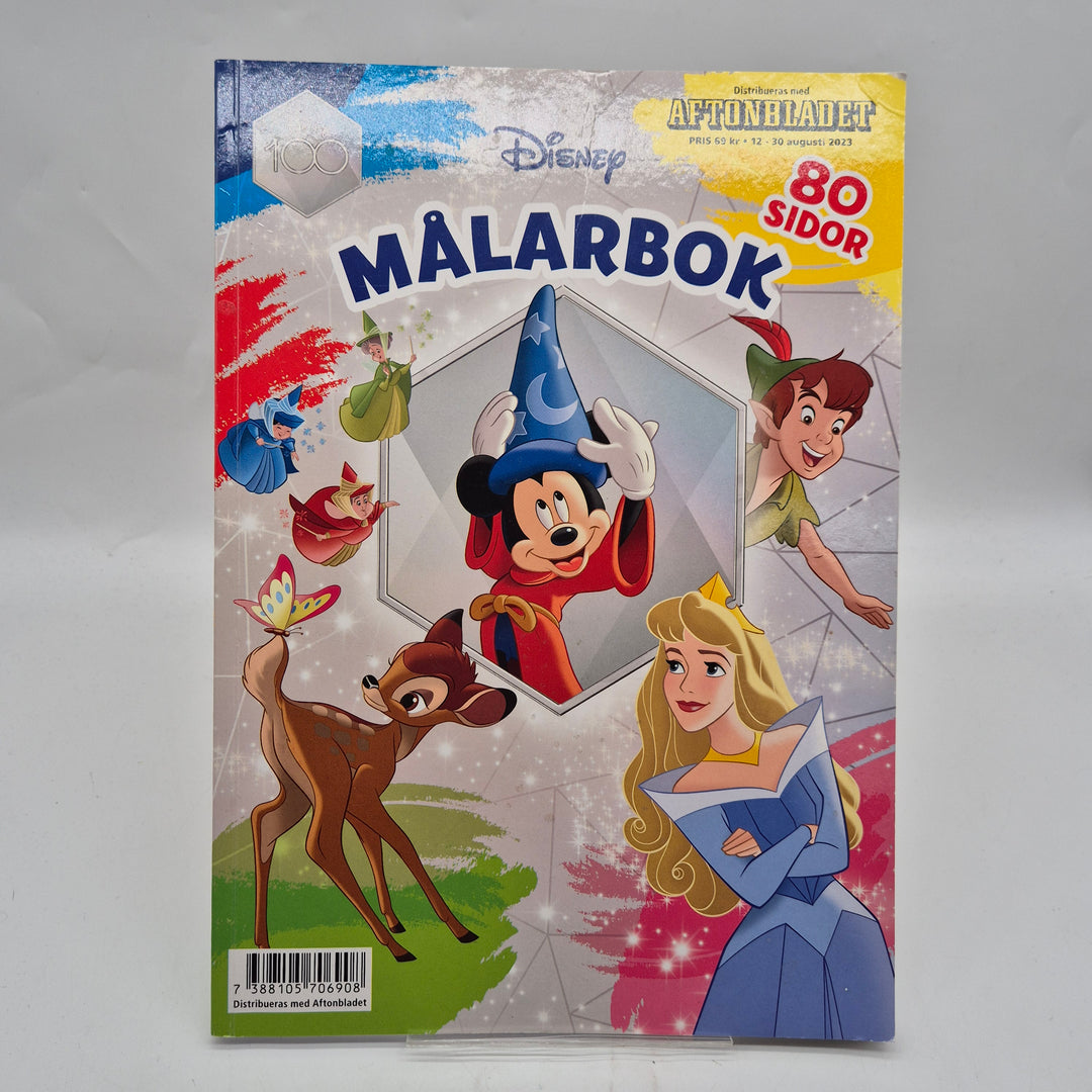 Disney målarbok jubileum 100 år klassiska figurer