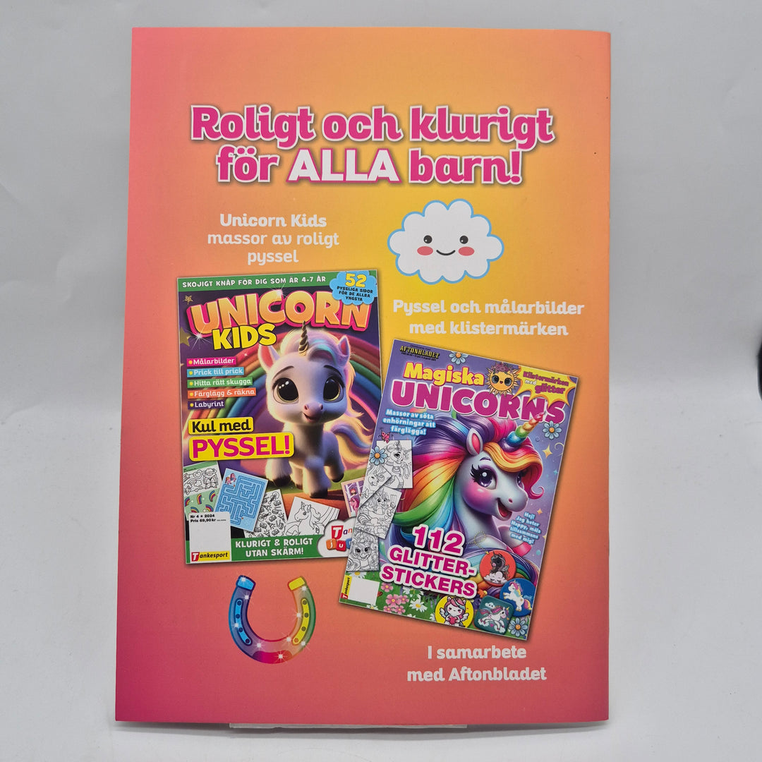 Pysseltidning Unicorn med klistermärken Aftonbladet