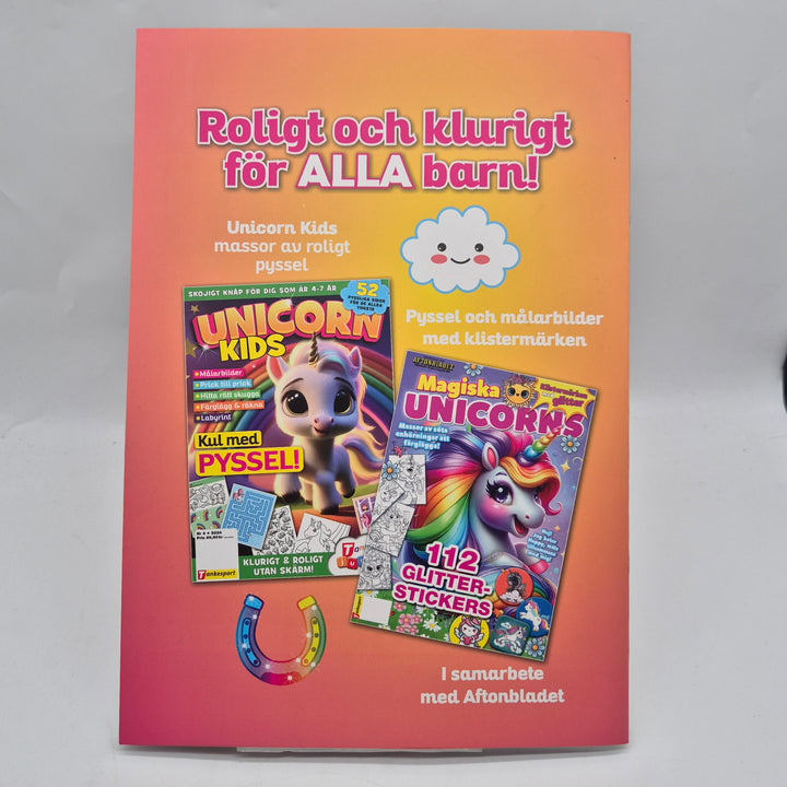 Pysseltidning Unicorn med klistermärken Aftonbladet