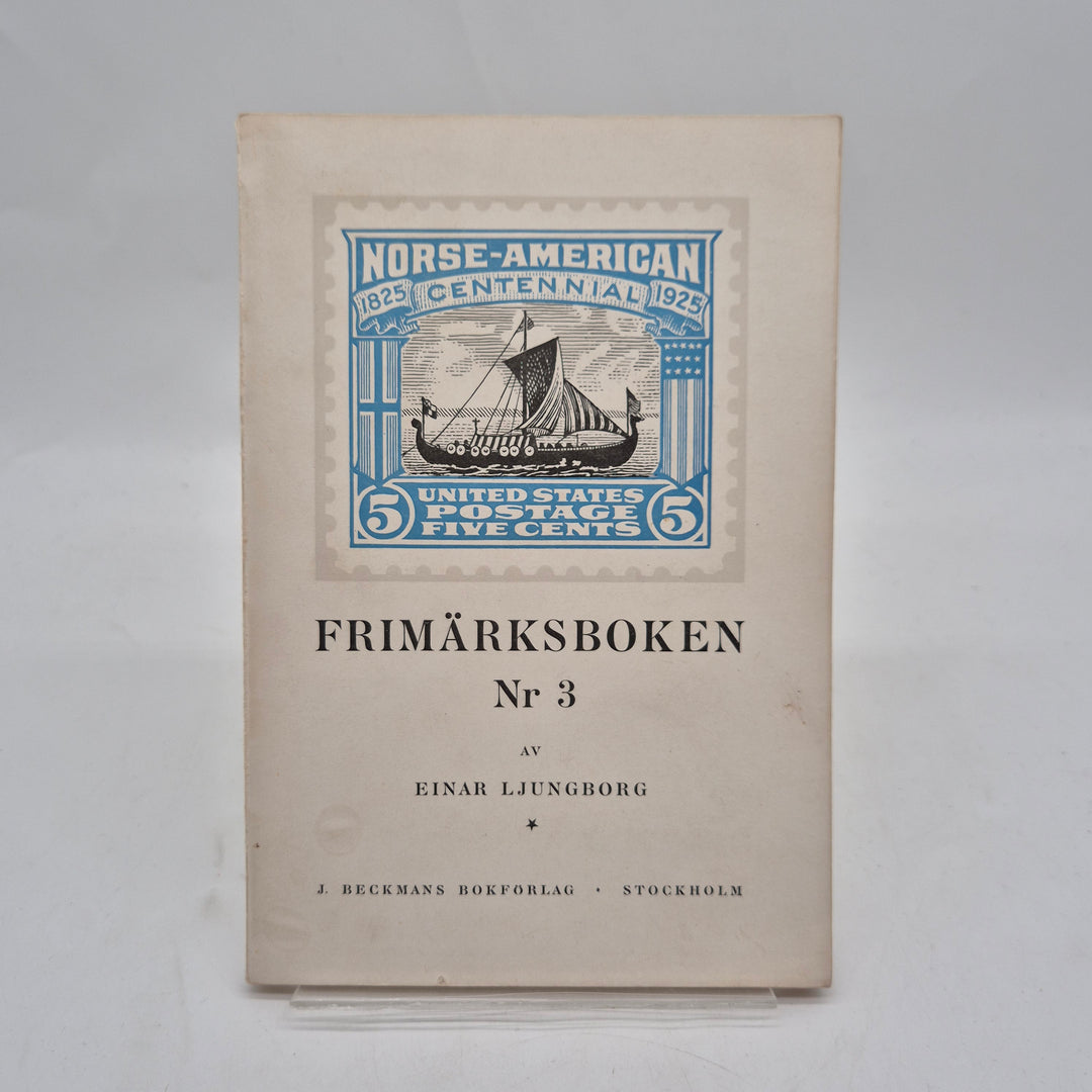 Frimärksboken Nr 3 vintage handbok retro