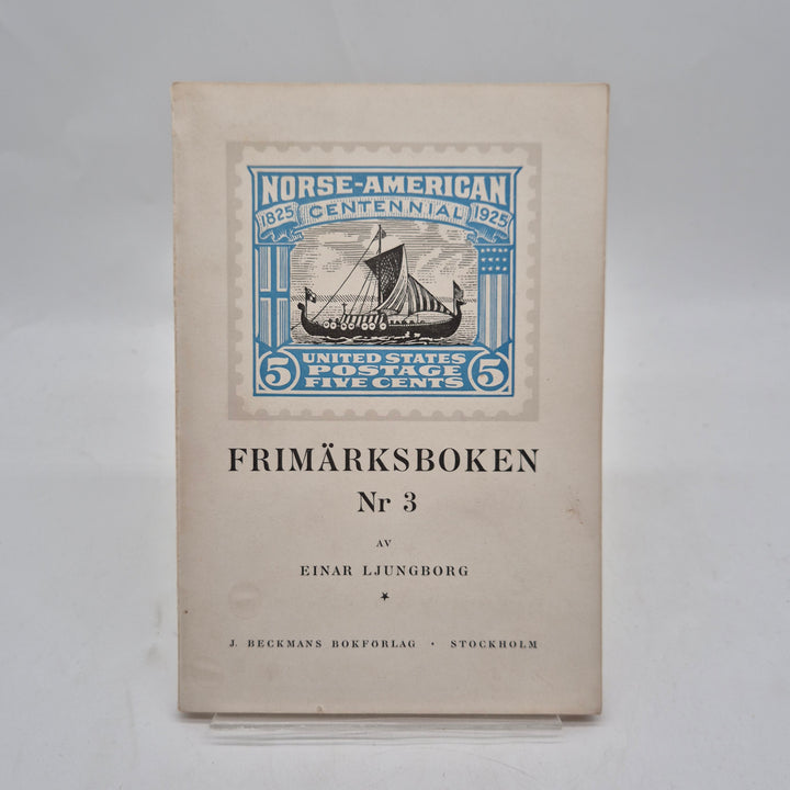 Frimärksboken Nr 3 vintage handbok retro