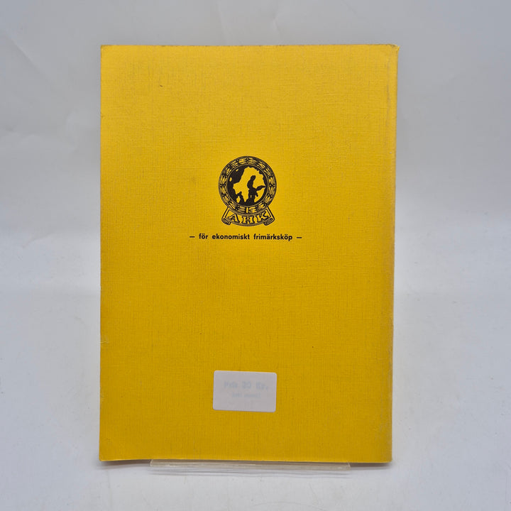 Retro AHK frimärkskatalog 1990 gul pärm