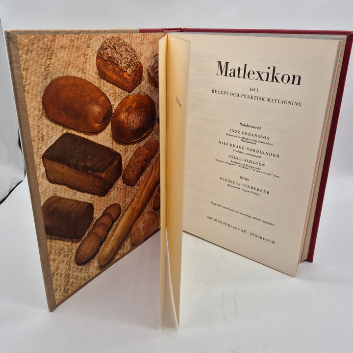 Retro Matlexikon kokbok Medéns förlag vintage