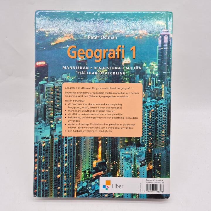 Geografi 1 lärobok Liber inbunden begagnad