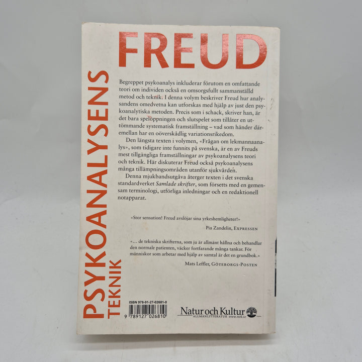 Psykoanalysens teknik Freud bok Natur och Kultur