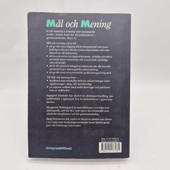 Mål och Mening kursbok svenska som andraspråk