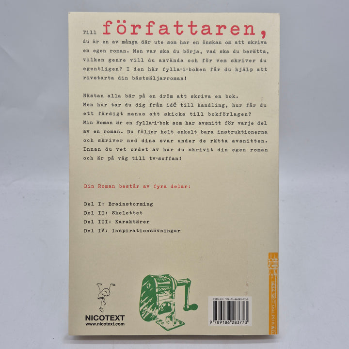 Min Roman skrivguide Nicotext fylla i bok