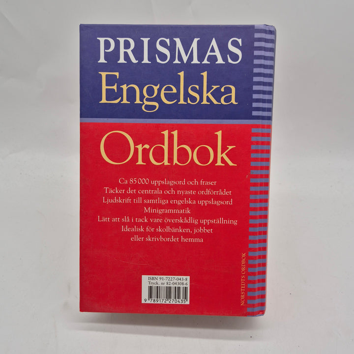 Prismas engelska ordbok tvåspråkig inbunden klassiker