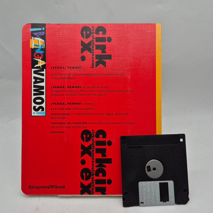 Retro spansk lärobok med diskett Almqvist & Wiksell