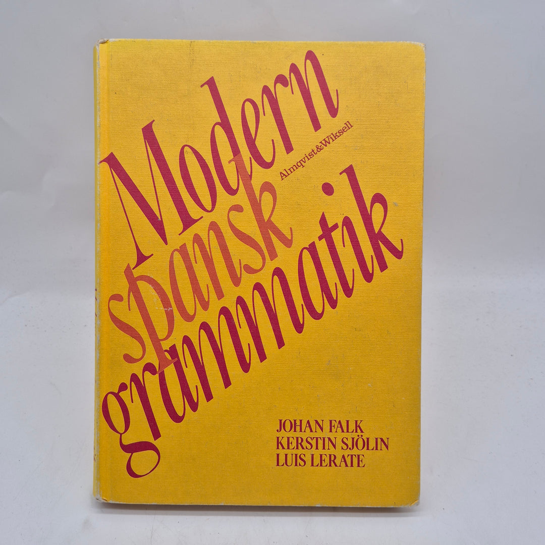 Modern spansk grammatikbok Almqvist & Wiksell