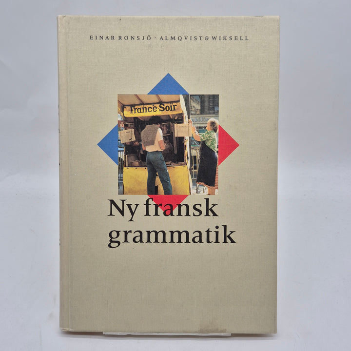 Ny fransk grammatikbok Almqvist Wiksell retro