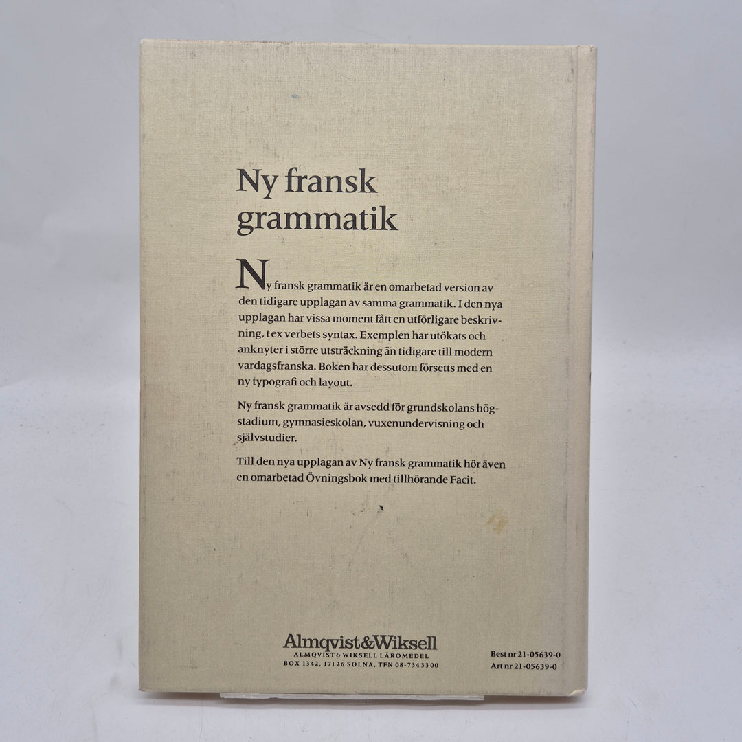 Ny fransk grammatikbok Almqvist Wiksell retro