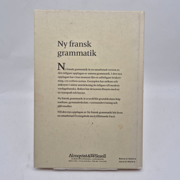 Ny fransk grammatikbok Almqvist Wiksell retro