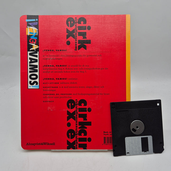 Retro lärobok i spanska med diskett