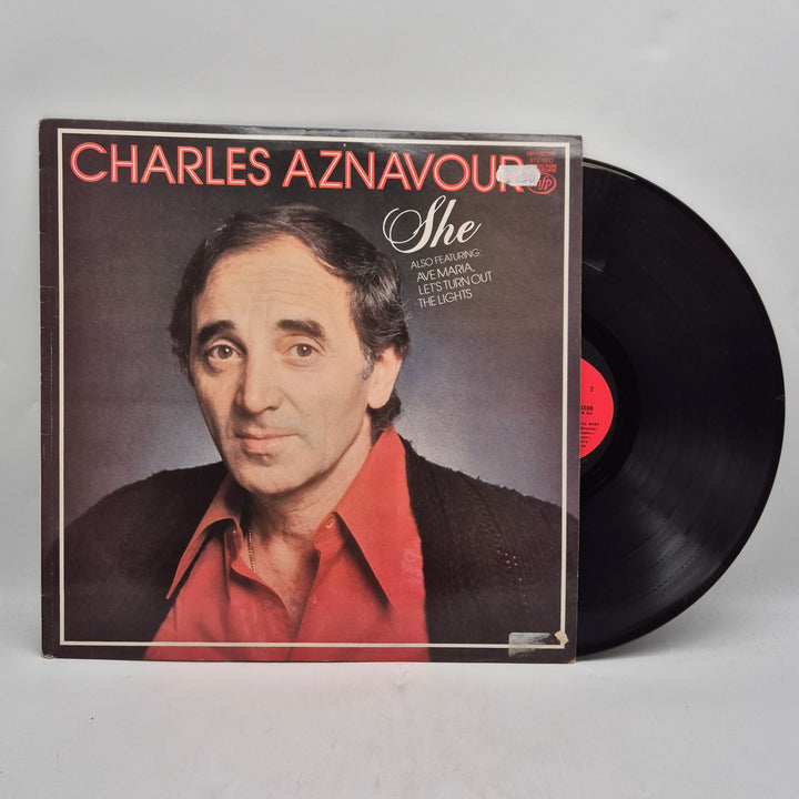 Charles Aznavour She retro vinyl LP