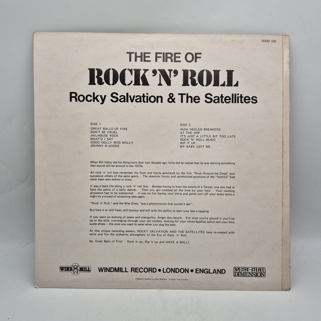 Retro vinyl LP Rocky Salvation Windmill Records
