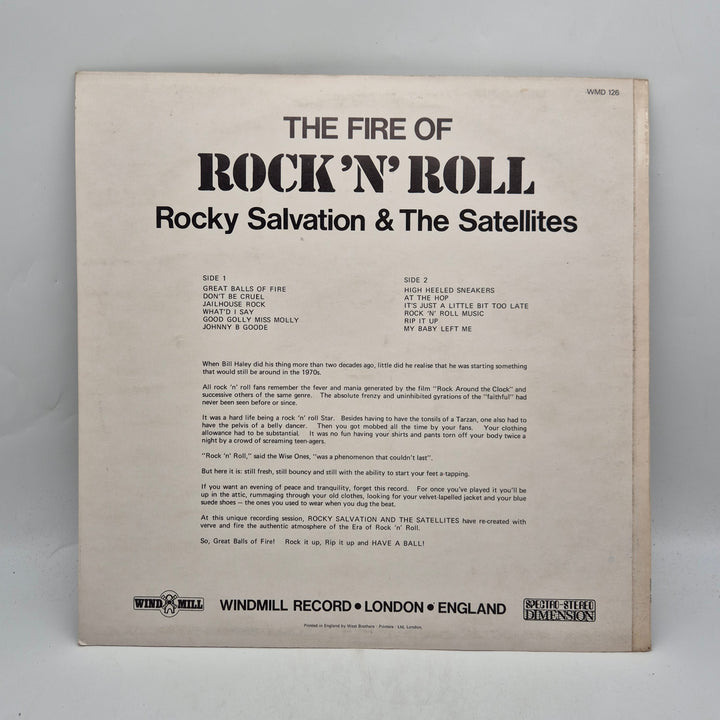 Retro vinyl LP Rocky Salvation Windmill Records