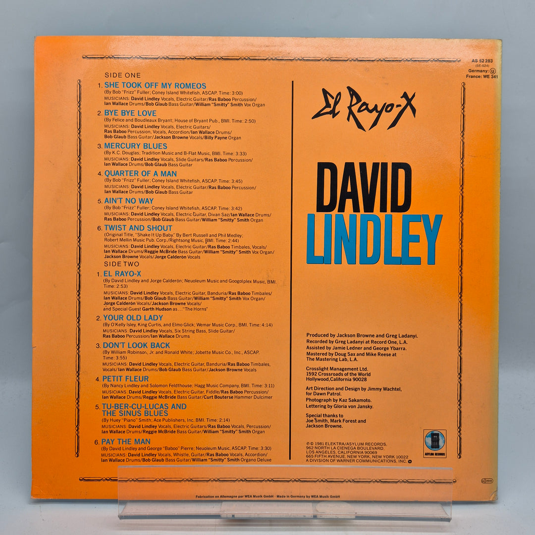 David Lindley El Rayo X retro LP