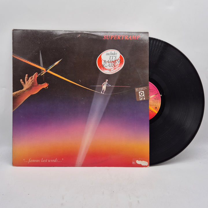 Supertramp Famous Last Words LP retro vinyl
