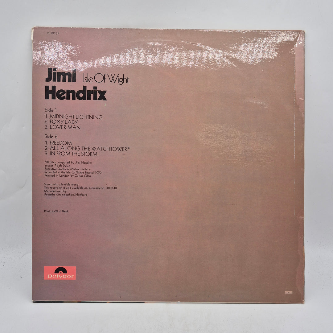 Jimi Hendrix Isle Of Wight retro LP