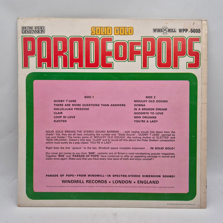 Solid Gold Parade Of Pops retro vinyl LP