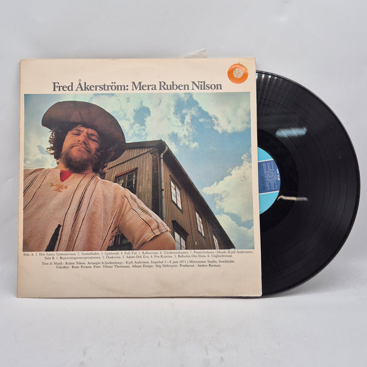 Fred Åkerström Mera Ruben Nilson vinyl LP retro