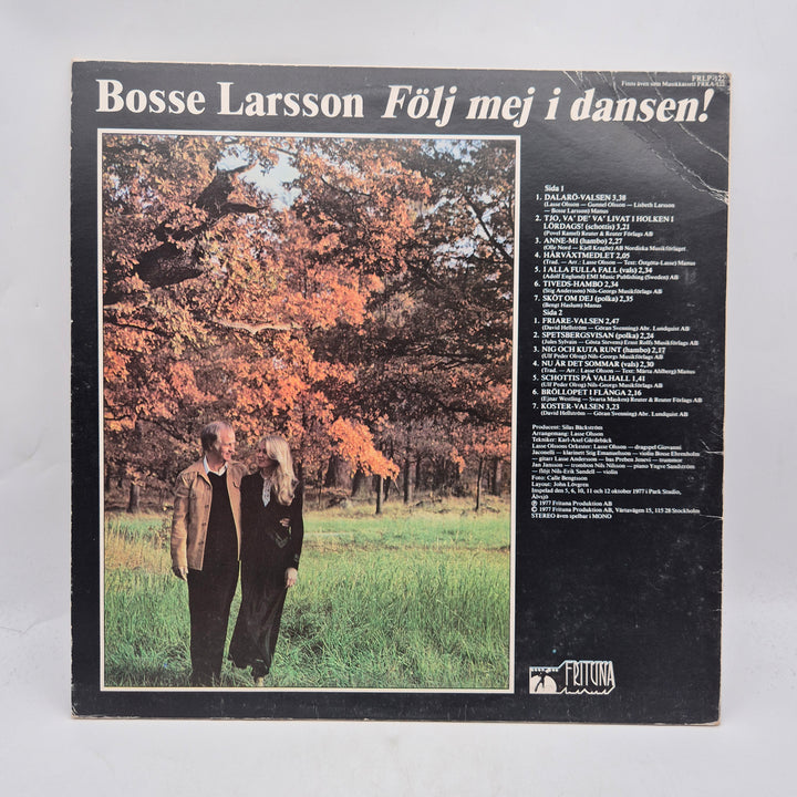 Bosse Larsson Följ mej i dansen retro LP