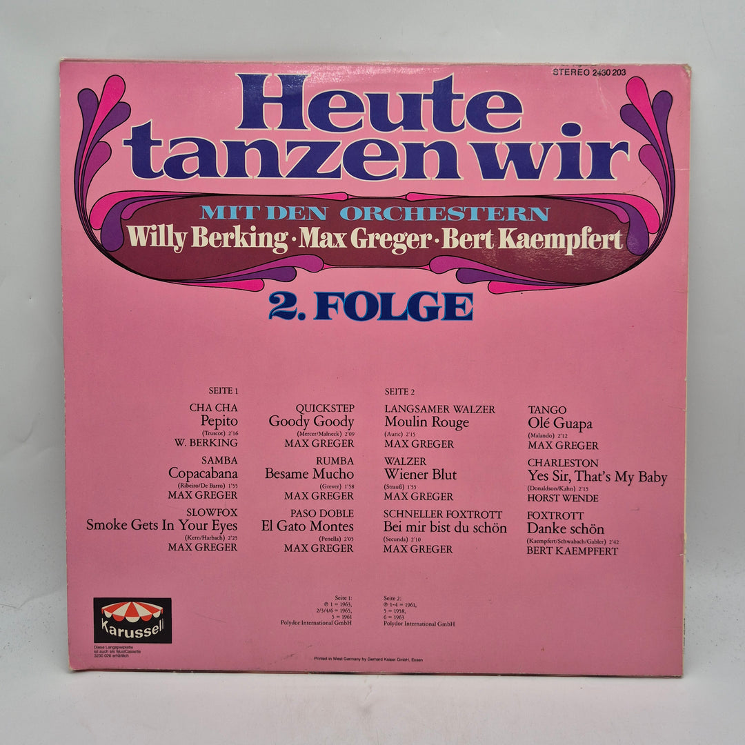 Retro LP Heute tanzen wir Karussell