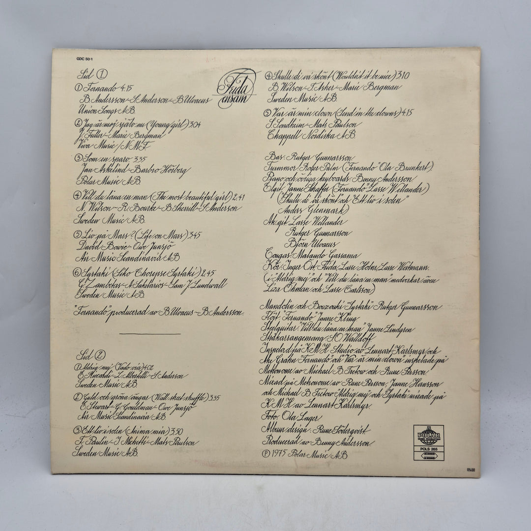 Retro LP Frida ensam Polar Music