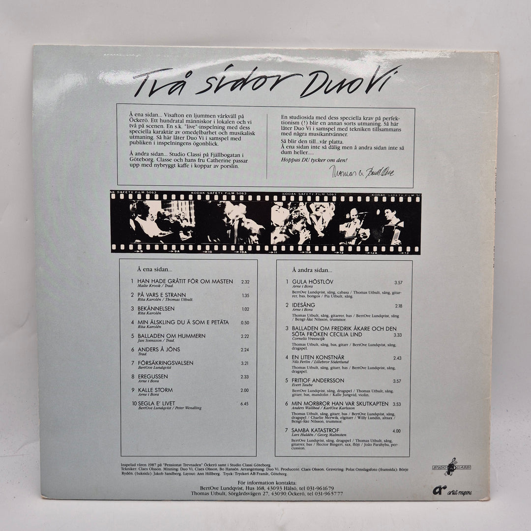 DuoVi Två sidor vinyl LP retro svensk visa