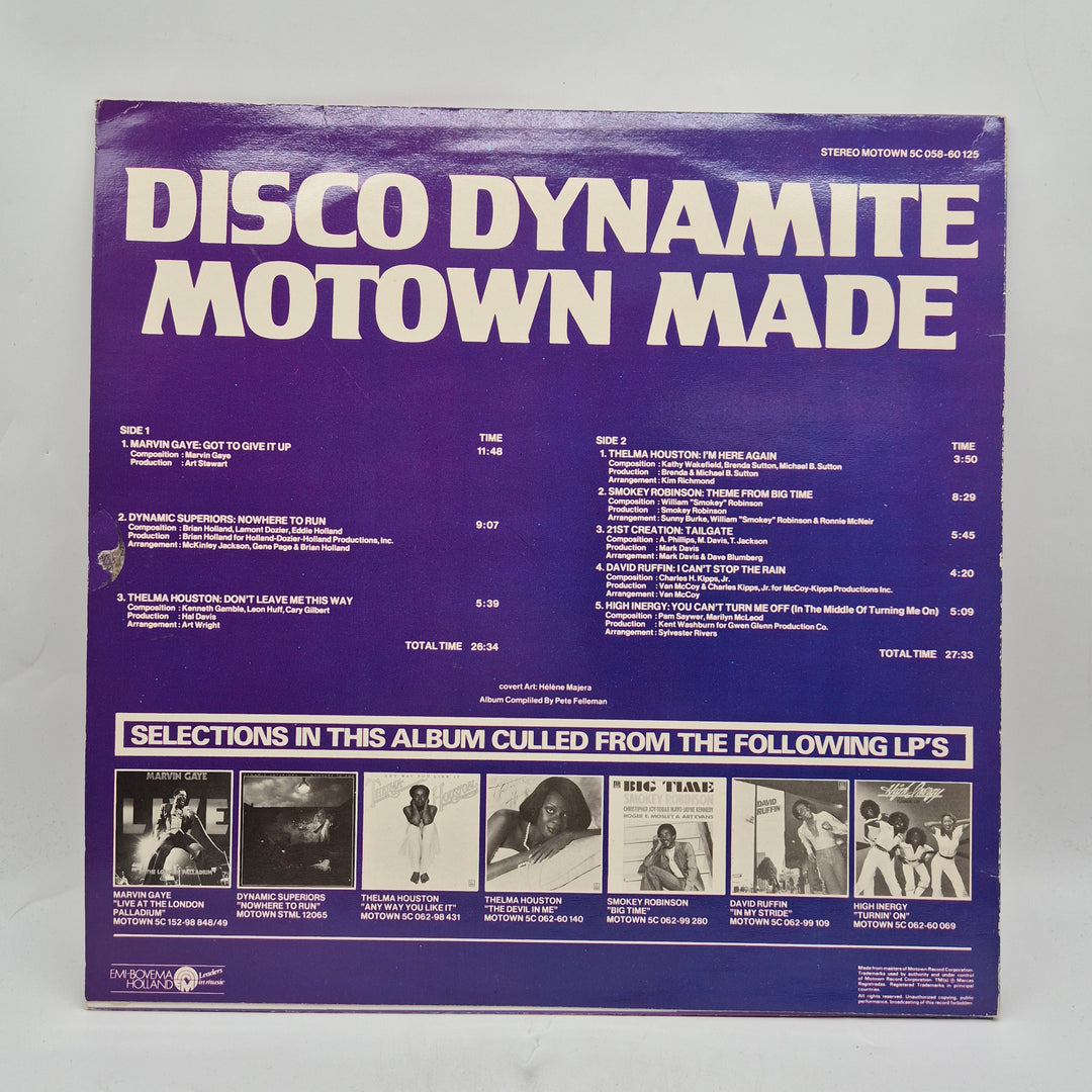Disco Dynamite Motown Made retro vinyl-LP