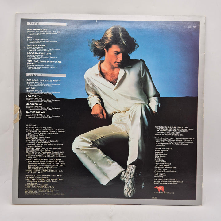 Andy Gibb Shadow Dancing vinyl LP retro