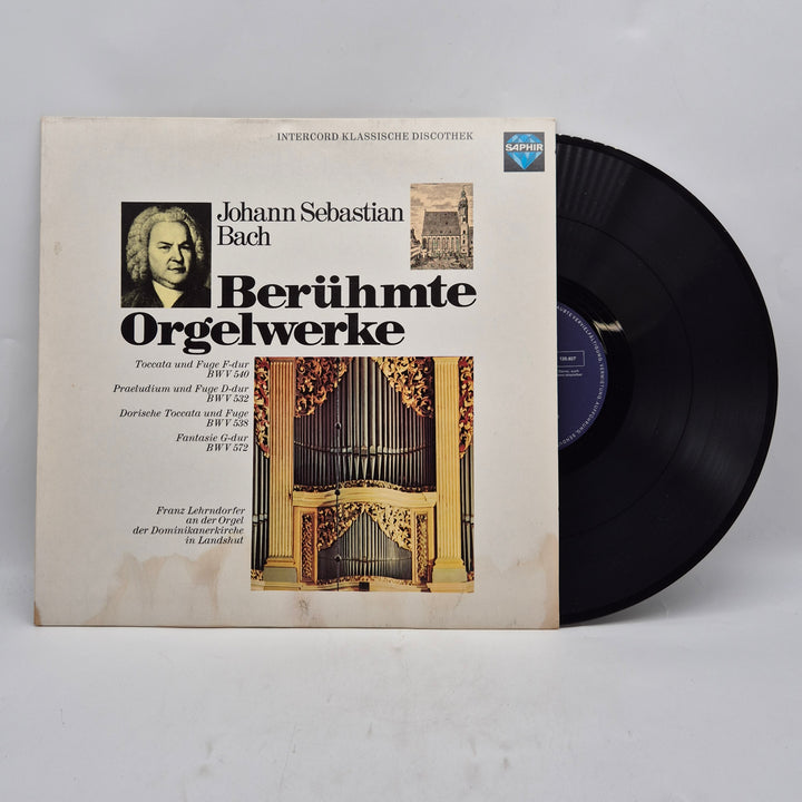 Bach Berühmte Orgelwerke retro vinyl LP