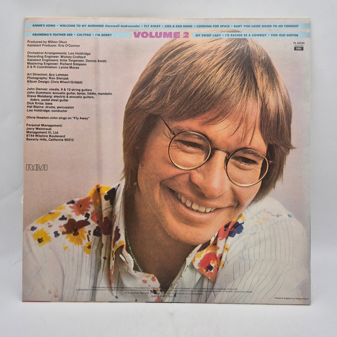 John Denver The Best Of Volume 2 vinyl