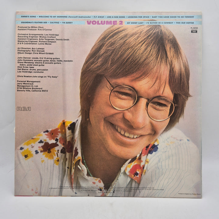John Denver The Best Of Volume 2 vinyl