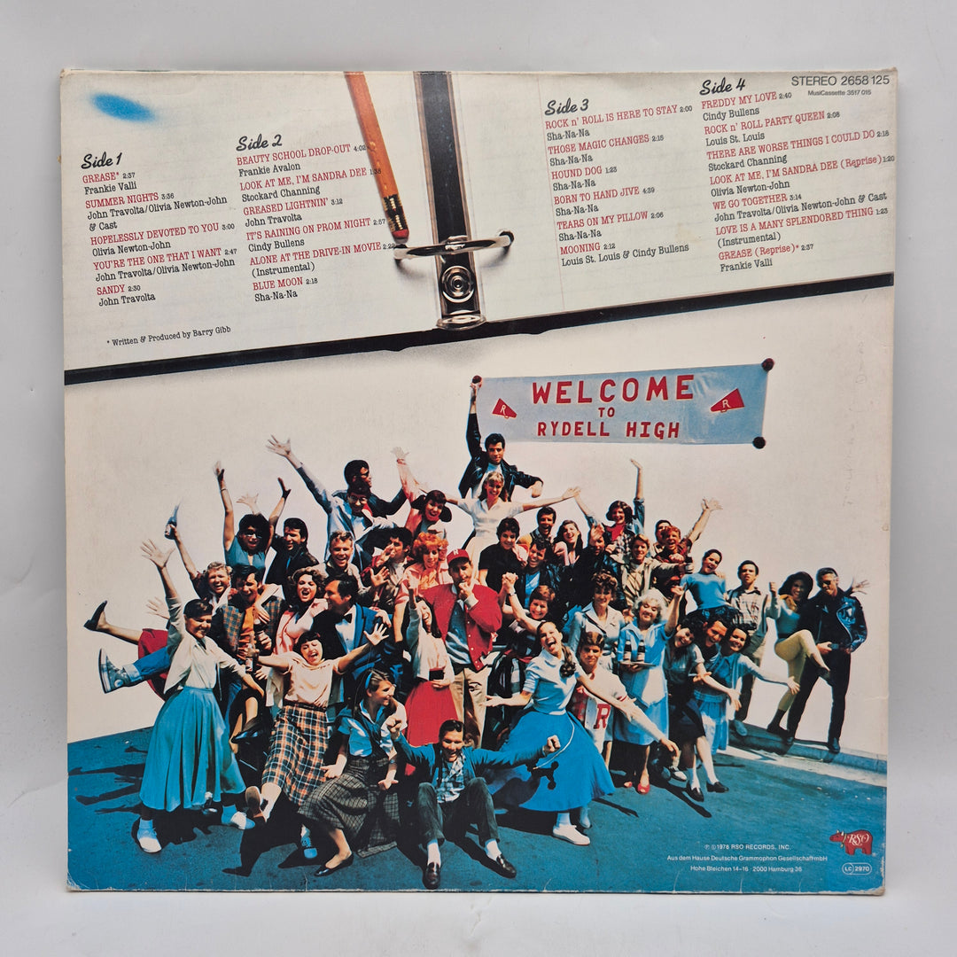 Grease original soundtrack LP retro vinyl