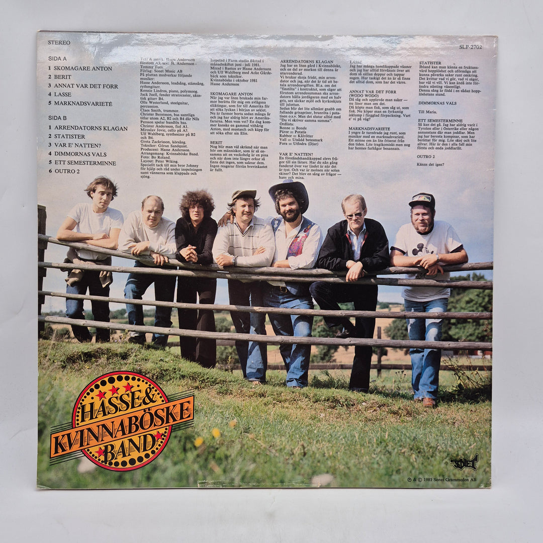 Retro LP Hasse Kvinnaböske Band 1981