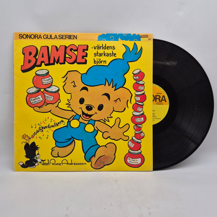 Retro Bamse LP vinyl Sonora Gula Serien
