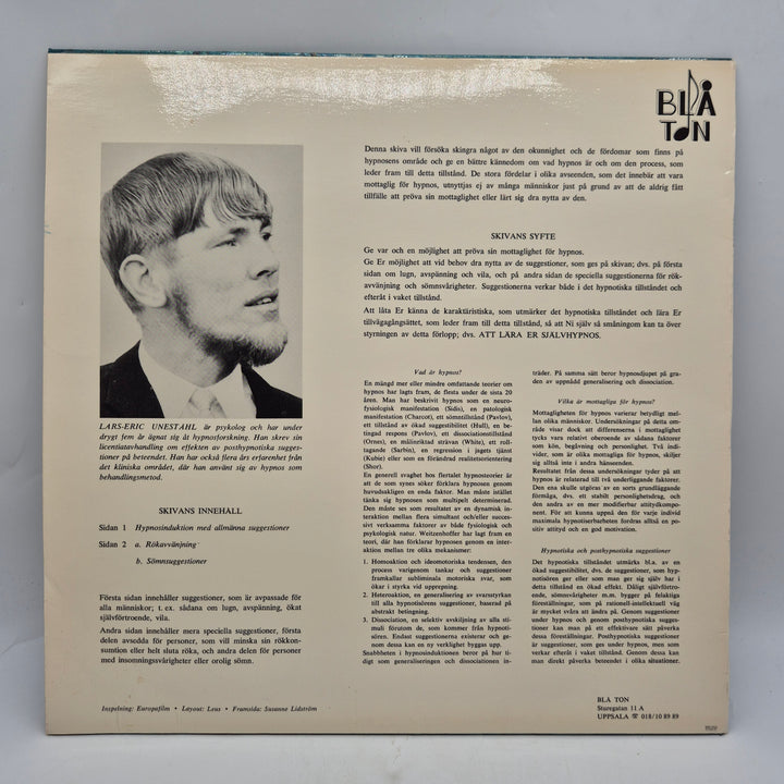 Retro LP Hypnos LarsEric Uneståhl Bla Ton